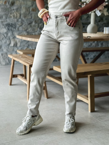 Jeans Léona - Beige