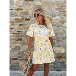 Robe courte à fleurs Ellinna - Multicolore