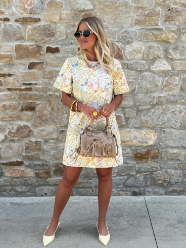 Robe courte à fleurs Ellinna - Multicolore