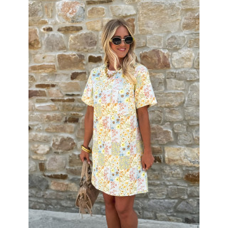 Robe courte à fleurs Ellinna - Multicolore