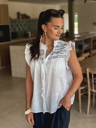 Blouse Philae - Blanc