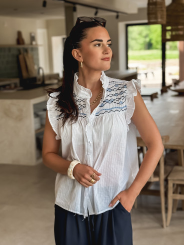 Blouse Philae - Blanc