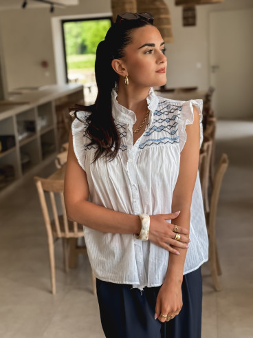 Blouse Philae - Blanc