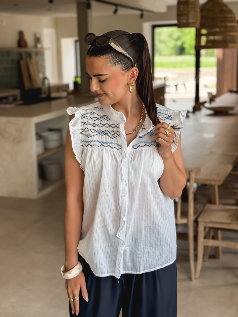 Blouse Philae - Blanc