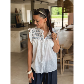 Blouse Philae - Blanc
