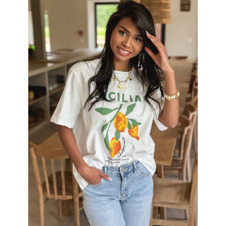 T-shirt Sicilia - Blanc