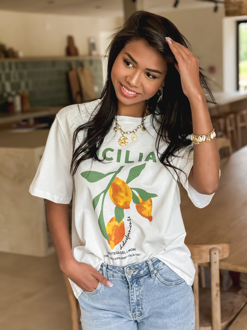 T-shirt Sicilia - Blanc