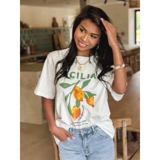T-shirt Sicilia - Blanc