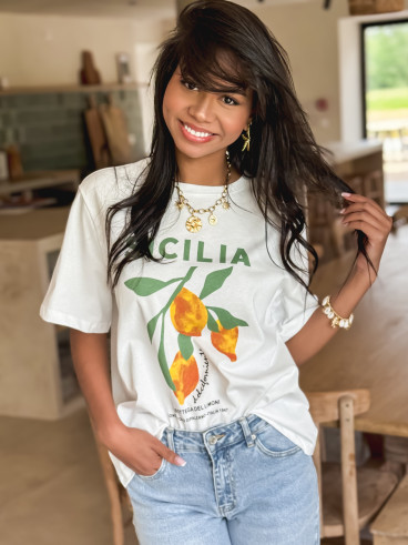 T-shirt Sicilia - Blanc