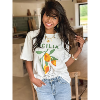 T-shirt Sicilia - Blanc