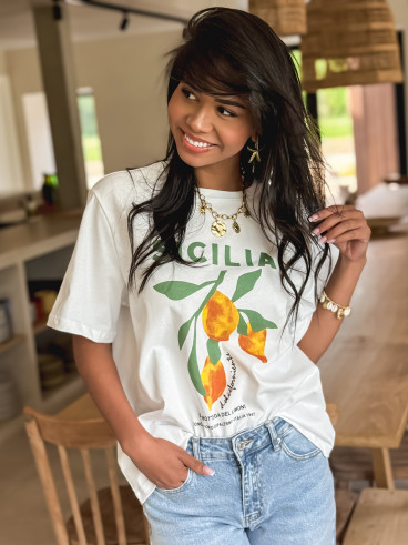 T-shirt Sicilia - Blanc