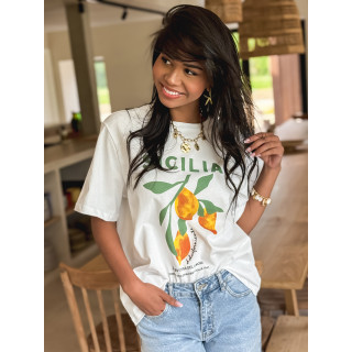 T-shirt Sicilia - Blanc