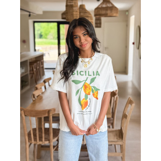 T-shirt Sicilia - Blanc