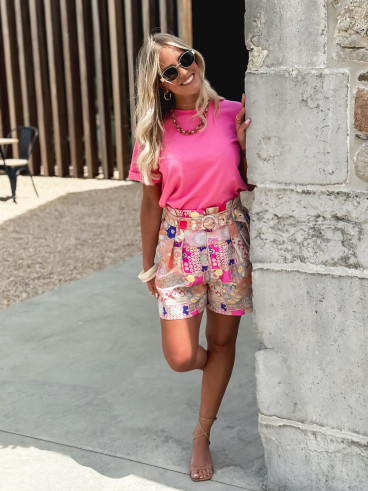 T-shirt Kaycie - Fuchsia