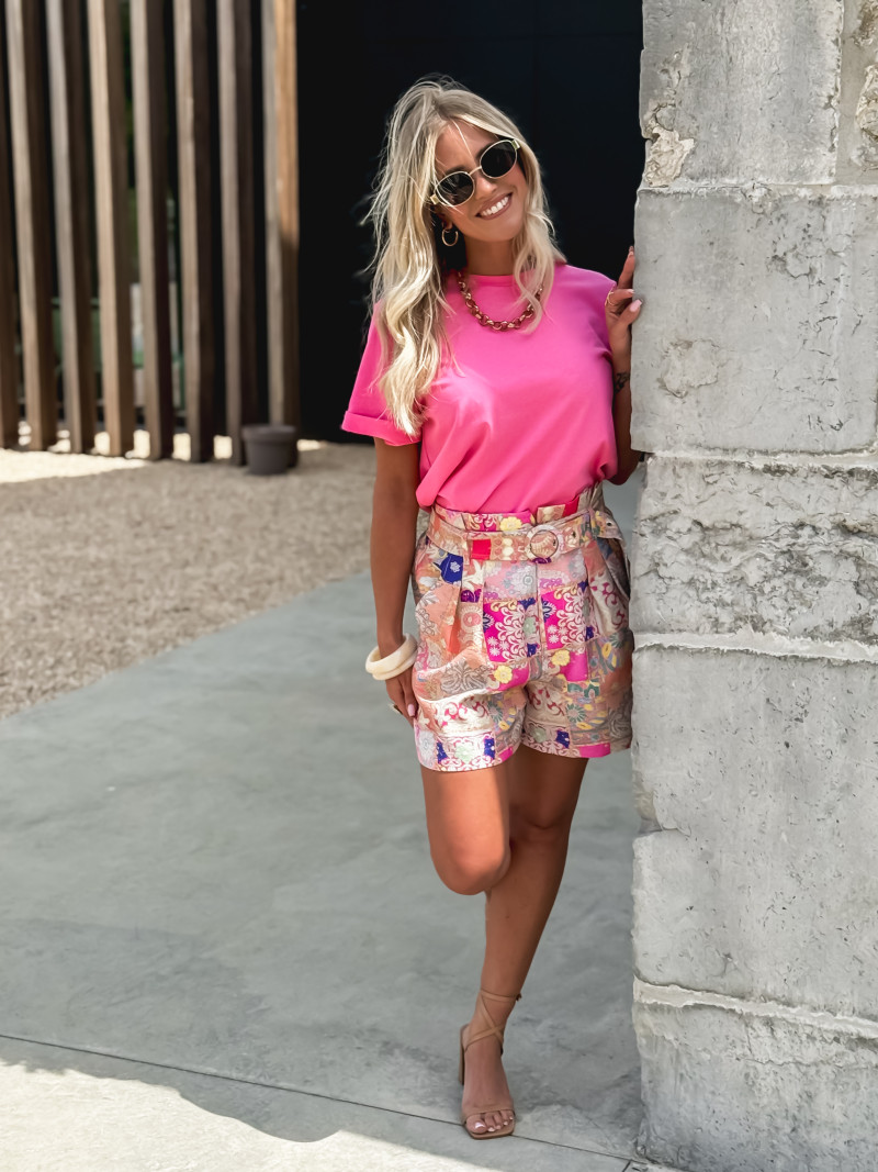 T-shirt Kaycie - Fuchsia