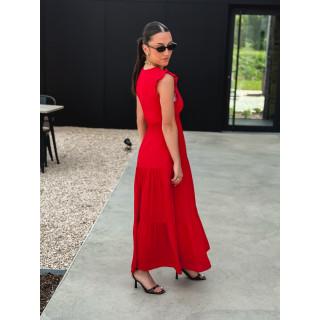 Robe longue Juana - Rouge