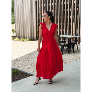 Robe longue Juana - Rouge