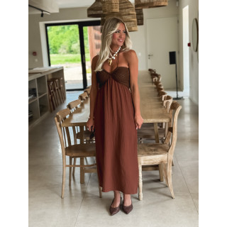Robe longue Terry - Chocolat