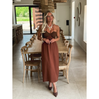 Robe longue Terry - Chocolat