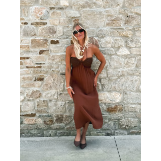 Robe longue Terry - Chocolat