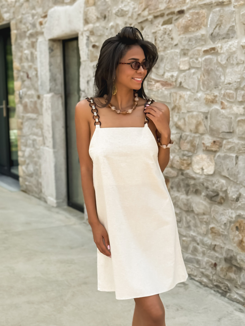 Robe courte Sénégal - Beige