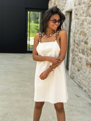 Robe courte Sénégal - Beige