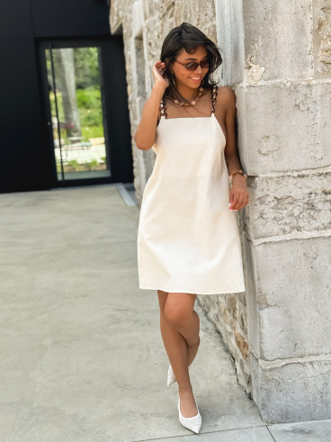 Robe courte Sénégal - Beige