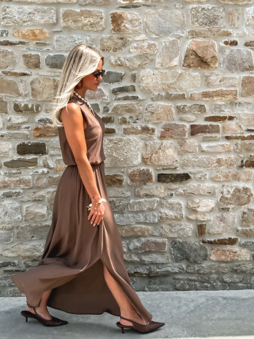 Robe longue Imaé - Chocolat