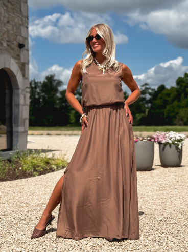 Robe longue Imaé - Chocolat