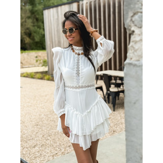 Robe courte Athalié - Blanc