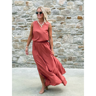 Robe longue Imaé - Terracotta