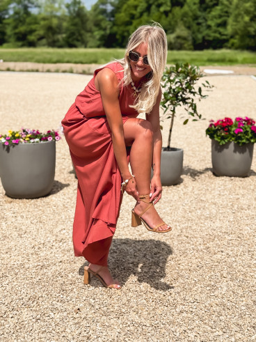 Robe longue Imaé - Terracotta