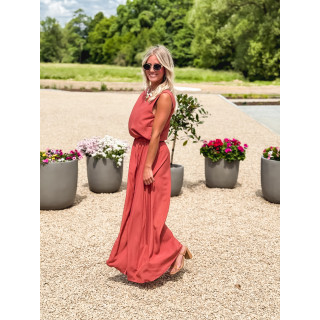 Robe longue Imaé - Terracotta