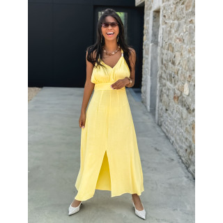 Robe longue Jimena - Jaune