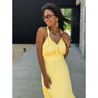Robe longue Jimena - Jaune