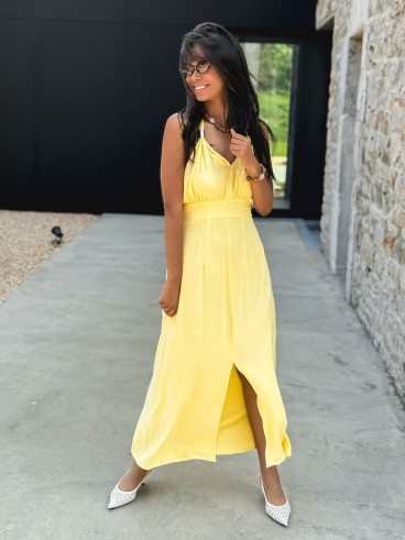 Robe longue Jimena - Jaune