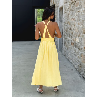 Robe longue Jimena - Jaune