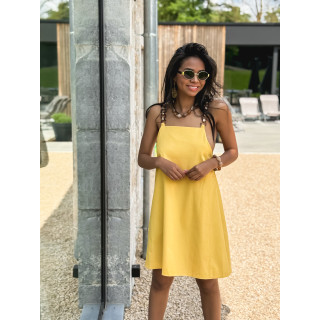 Robe courte Sénégal - Jaune