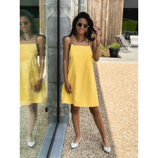 Robe courte Sénégal - Jaune