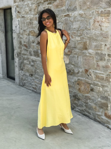 Robe longue Rima - Jaune
