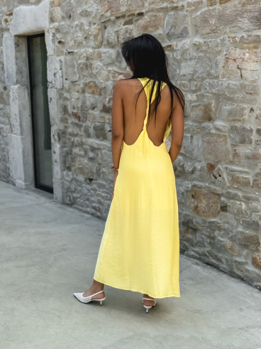Robe longue Rima - Jaune