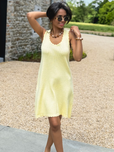 Robe courte Lyra - Jaune
