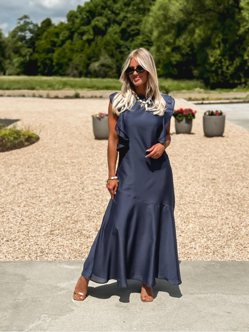 Robe longue Liore - Bleu marine