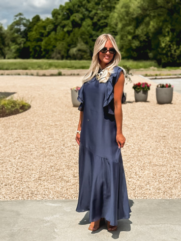 Robe longue Liore - Bleu marine