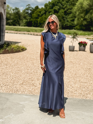 Robe longue Liore - Bleu marine
