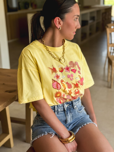 T-shirt Calabre - Jaune
