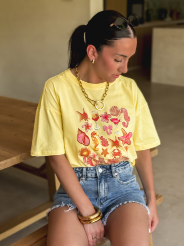 T-shirt Calabre - Jaune