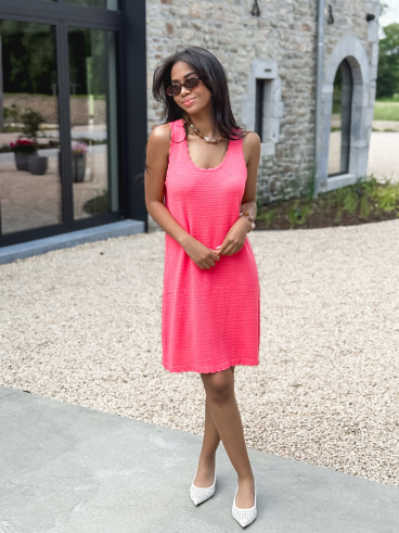 Robe courte Lyra - Corail
