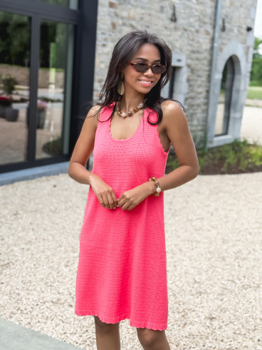Robe courte Lyra - Corail