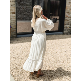 Robe longue Anissa - Ecru